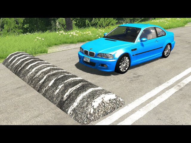 Cars vs Massive Speed Bumps – BeamNG.Drive