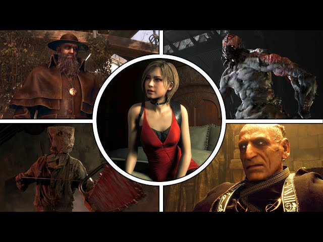 Resident Evil 4 Separate Ways - All Bosses + Endings (4K Ultra HD)