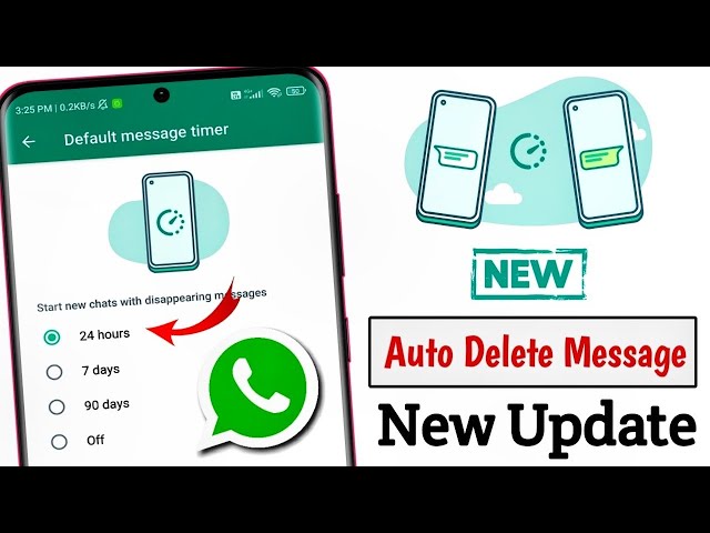 Whatsapp Auto Delete Message New Update 2021 | WhatsApp Disappearing Message 24 Hours New Update