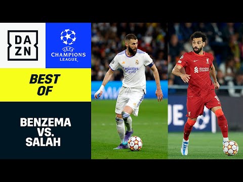 Duell der Top-Stürmer 2021/22 - Karim Benzema vs. Mo Salah | Best Of | UEFA Champions League | DAZN