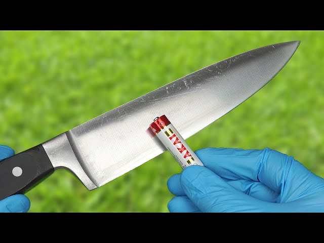 3 Easy Ways to Sharpen a Knife to Razor Sharpness! Locksmith is Shocked