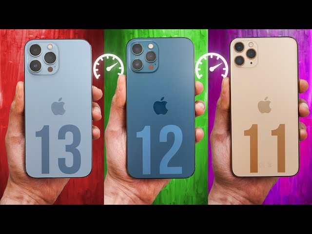 iPhone 13 Pro Max vs 12 Pro Max vs 11 Pro Max - Speed Test! (SHOCKING)