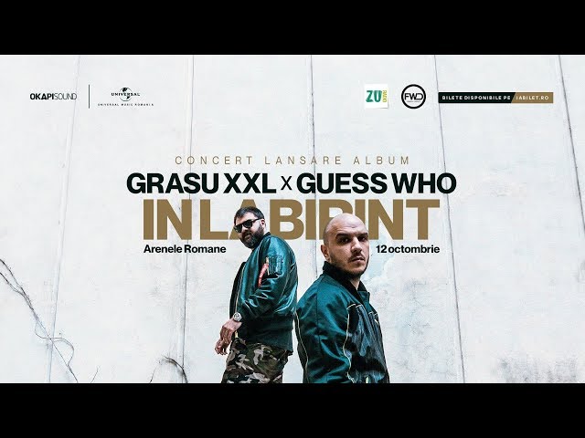 Concert lansare Grasu XXL x Guess Who - În Labirint @ Arenele Romane, București (Promo)