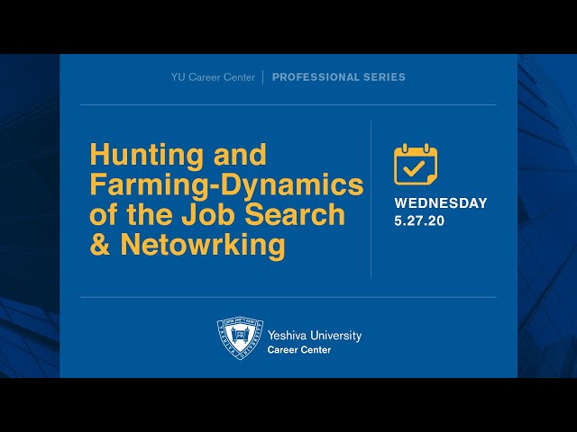 Hunting and Farming - Dynamics of the Job Search & Networking