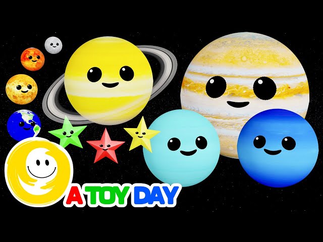Planets Sensory for Baby | Twinkle Twinkle Little Star! | Calming Sensory Animation to learn planets