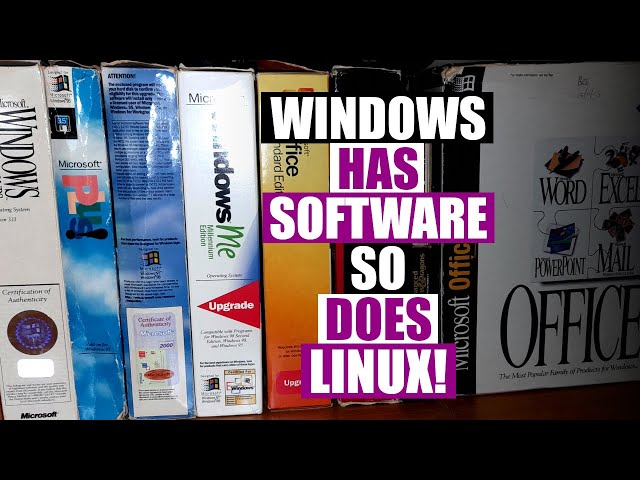 Leaving Windows For Linux...But What About Software Availability?