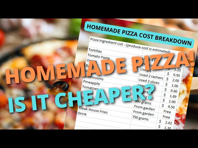 Homemade Pizza - Is It Cheaper Than Domino's?
