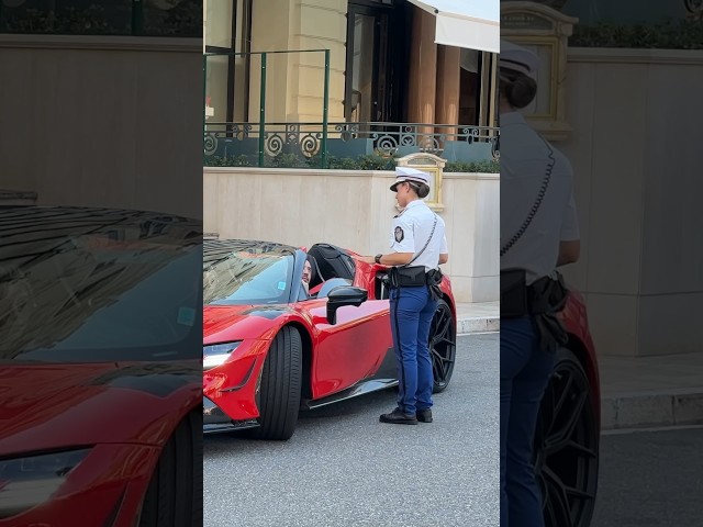 Cutest Police Woman In Monaco ❤️❤️❤️ #billionaire #automobile #monaco #luxurycar #car #ferrari
