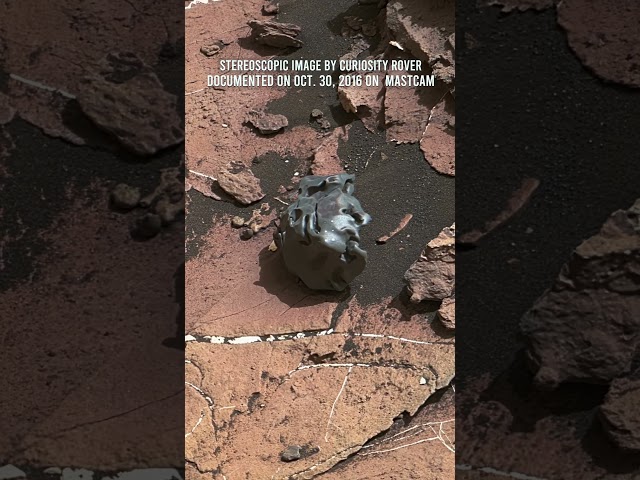 Extraterrestrial origin in Curiosity Mars Rover's stereoscopic view