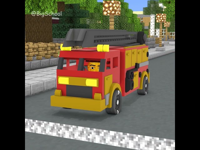 Let'S With Herobrine Help The Fire Truck Come To Put Out The Fire Timely 👍️