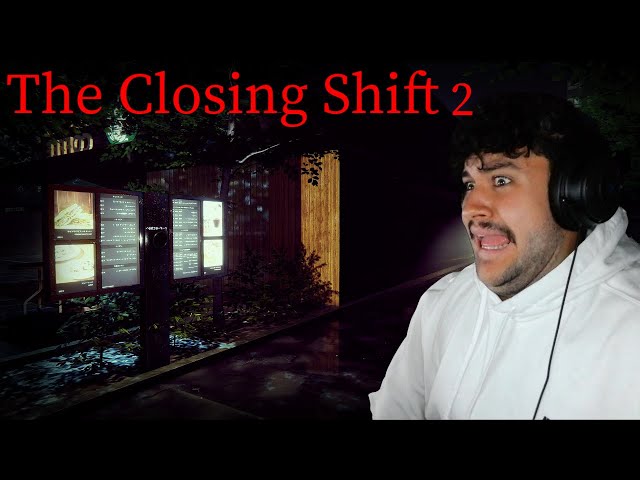 STALKER AT A COFFEE SHOP! | The Closing Shift 閉店事件 2 - (Indie Horror Game)