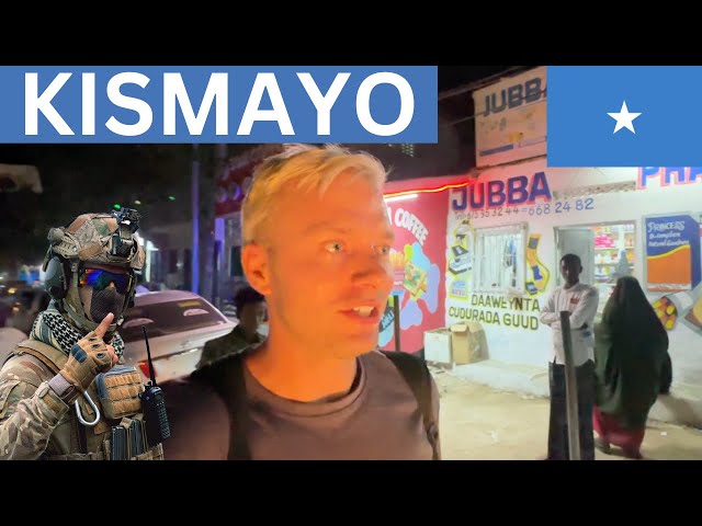 1st White Guy Out At Night Market In Kismayo 🇸🇴 (Somalia)