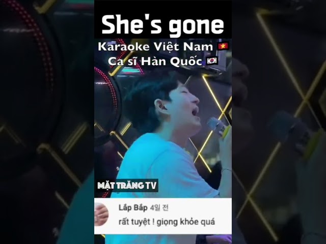 #shorts Ca sĩ Hàn Quốc đã đến karaoke Việt Nam và hát "She's gone" #shesgone