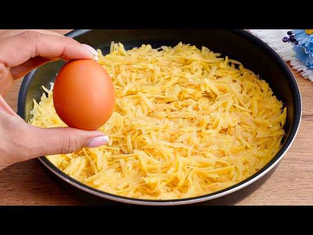 If you have potatoes and eggs at home, make this quick and easy recipe! Breakfast in 15 minutes!