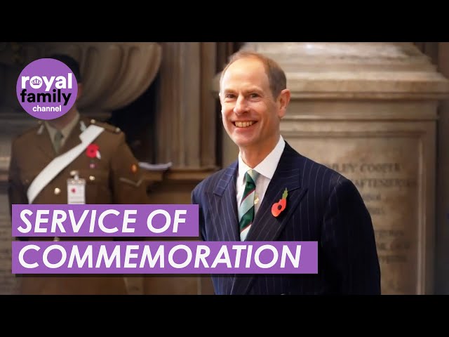 Prince Edward attends Service of Commemoration at Westminster Abbey