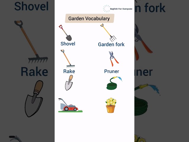 Garden Vocabulary #english #englishvocabulary #reels