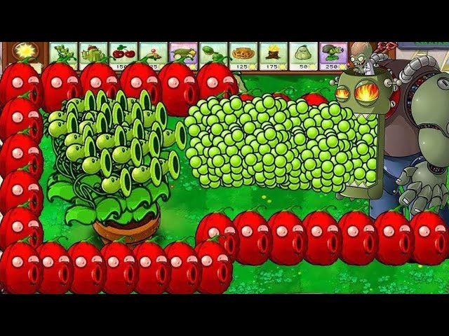 99 Threepeater vs O-Nut vs Dr Zomboss | Plants vs Zombies