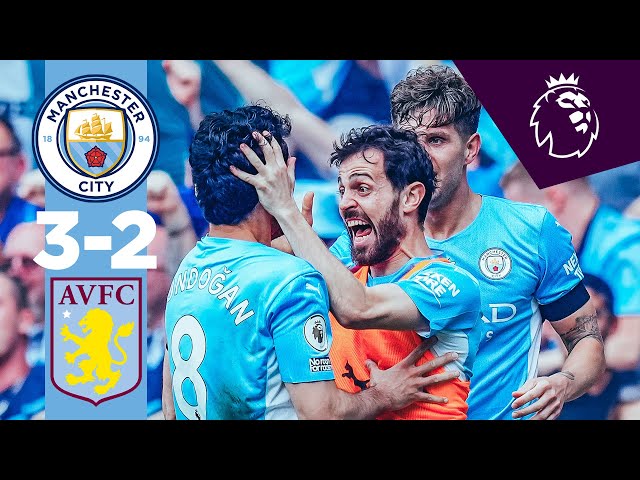 HIGHLIGHTS | Man City 3-2 Aston Villa | CHAMPIONS AGAIN! | Gundogan two goals & Rodri!