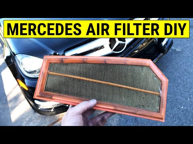 ✪ How to change Air Filter (Mercedes C-Class C250 Tutorial / DIY) ✪