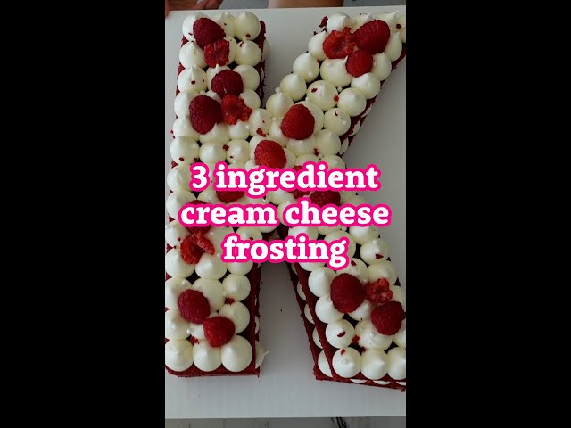 Non-runny, pipeable, and quick cream cheese frosting