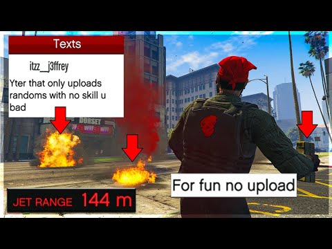 Trolling My #1 Hater With a MERRYWEATHER AIRSTRIKE on GTA Online
