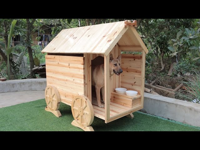 Amazing Woodworking Ideas For Your Pet // How To Build A Wooden House For Lovely Dogs - DIY!