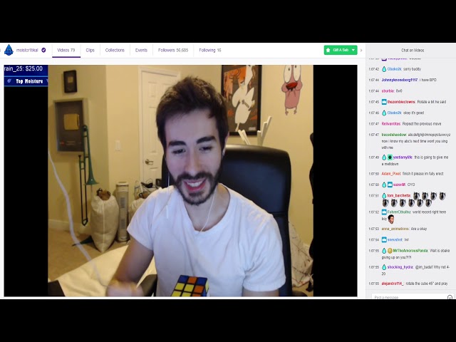 Twitch Chat Solves My Rubik's Cube