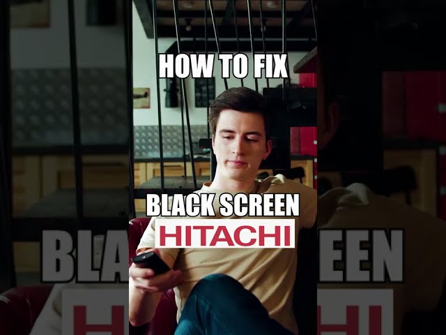 Black Screen on a Hitachi? Do this! 📺 #Shorts
