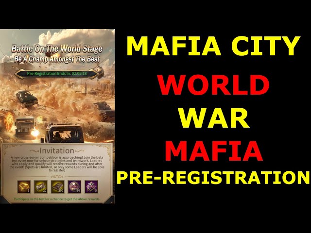 World War Mafia Pre-Registration Phase - Mafia City