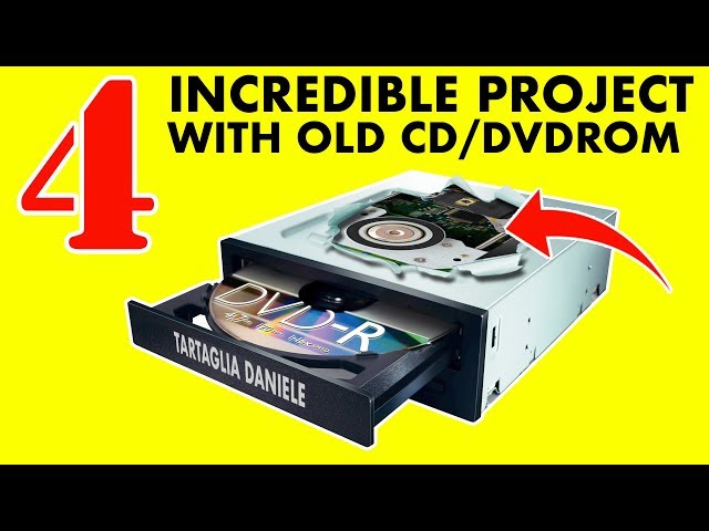 4 INCREDIBLE project with old CD/DVDrom