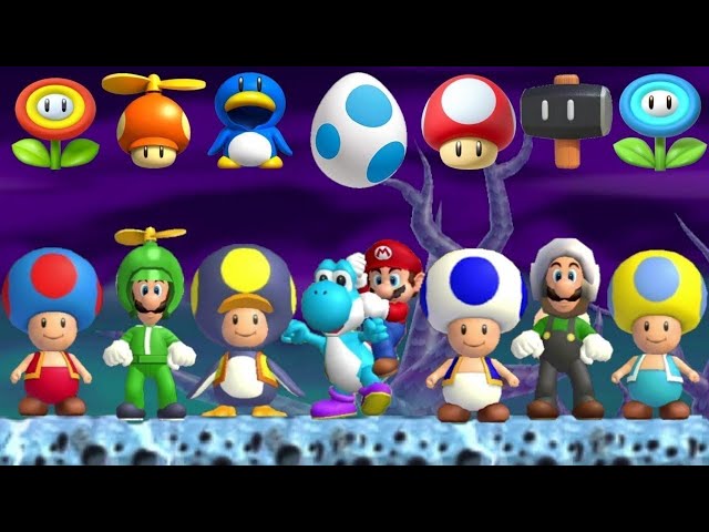 Newer Super Mario Bros - All Power-Ups