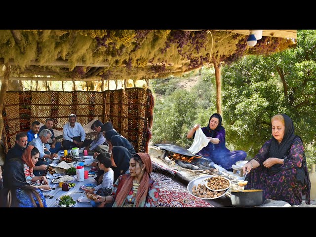 Mix of Traditional Village Cooking in the Mountains Around the Village | Nomadic Lifestyle