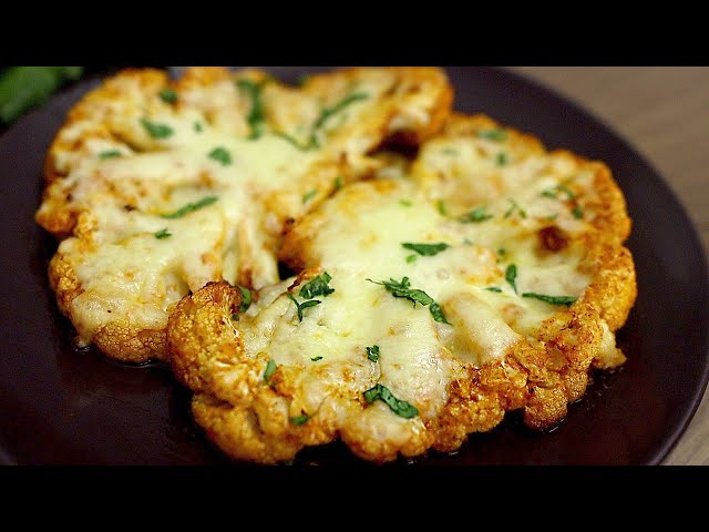 Cauliflower steak in the oven! Very tasty and easy!