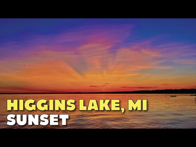 Higgins Lake Sunset - Memorial Day Weekend - with piano music