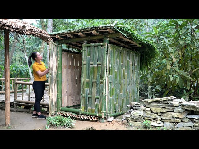How To Make Bathroom Bamboo House