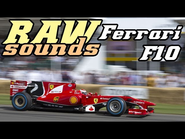 RAW sound - 2010 Ferrari F10 F1