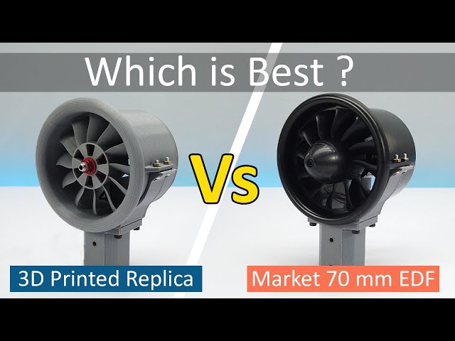 How I made a 3D Printed replica | Dynam 70 mm Electric Ducted Fan Vs 3D Printed replica