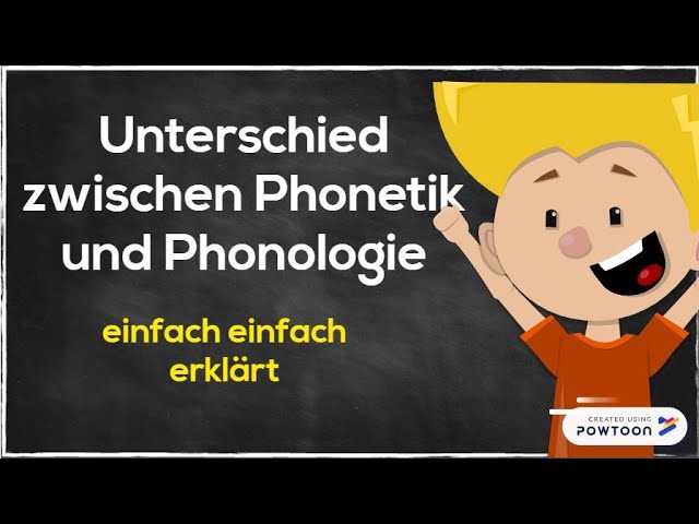 Der Unterschied zwischen Phonetik und Phonologie