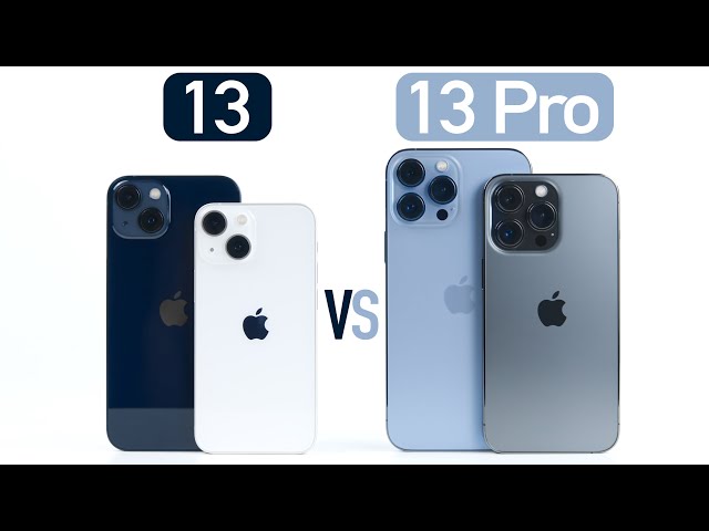 iPhone 13/13 mini vs iPhone 13 Pro/13 Pro Max - Vergleich | Das sind die Unterschiede
