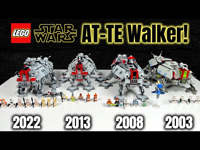 19 Jahre Entwicklung: Alle LEGO Star Wars 'AT-TE Walker' Vergleich! | Set 75337, 7675