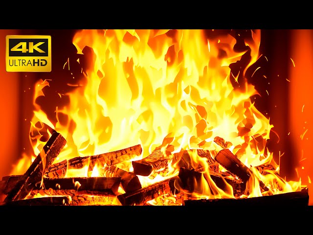 🔥 The Best Burning Fireplace: Soothing Fire Sounds with Warm Crackling Logs Video (Ultra HD) 4K