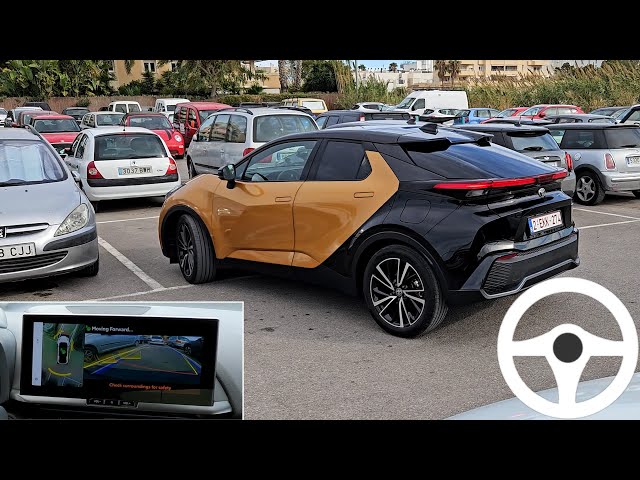Toyota C-HR: Advanced Park assist real-life test. Panoramic View Monitor. Automatic parking function