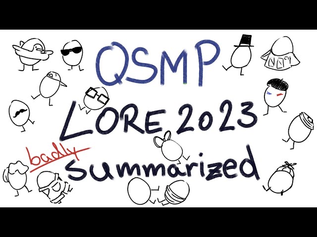 QSMP LORE 2023 (badly) SUMMARIZED IN LESS THAN 9 MINUTES | QSMP Animatic