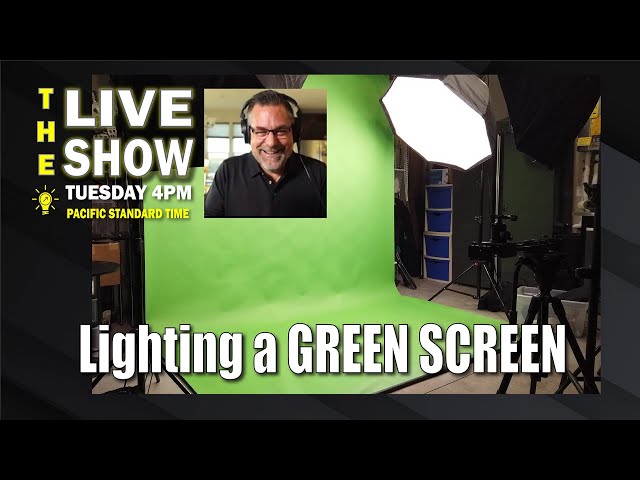Lighting a Green Screen Live & Using a Streaming Bridge plus Chroma Key