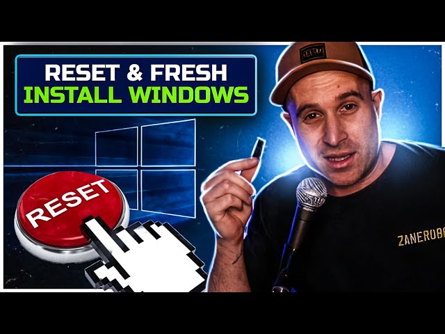 Factory Reset & Fresh Install Windows