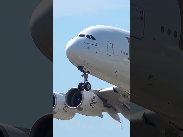 LOUD Emirates Airbus A380 Takeoff at Zurich International Airport [ZRH/LSZH] #shorts