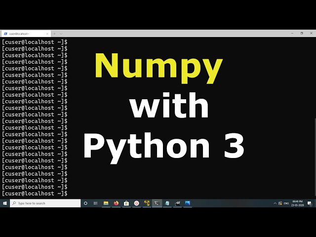 How to Install Numpy with Python 3