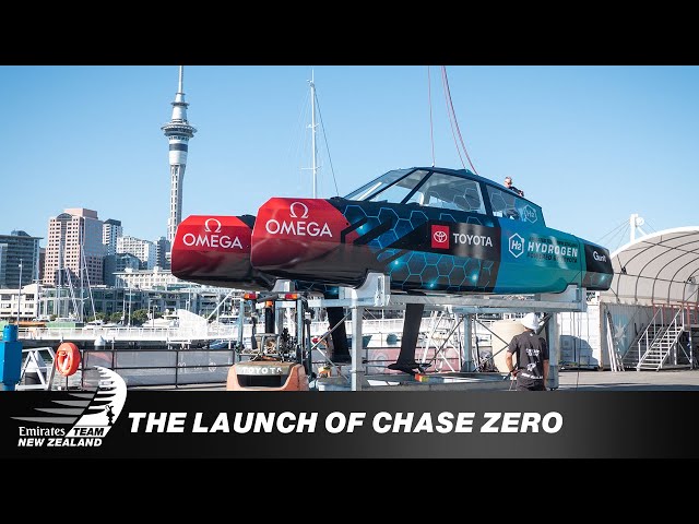 Emirates Team New Zealand Launch Hydrogen Powered Foiling Chase Boat