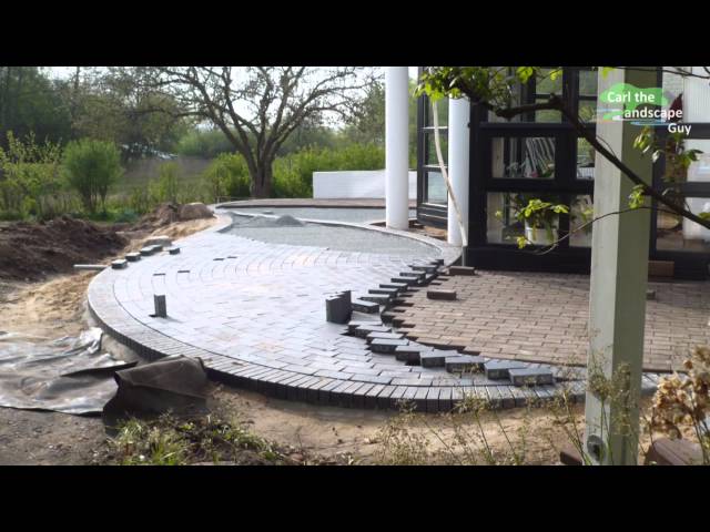 HOW TO BUILD ROUND PAVER BRICK PATIO | LAY TWO COLOR CLINKER STONES | INDIVIDUAL GREAT TERRACE, DIY