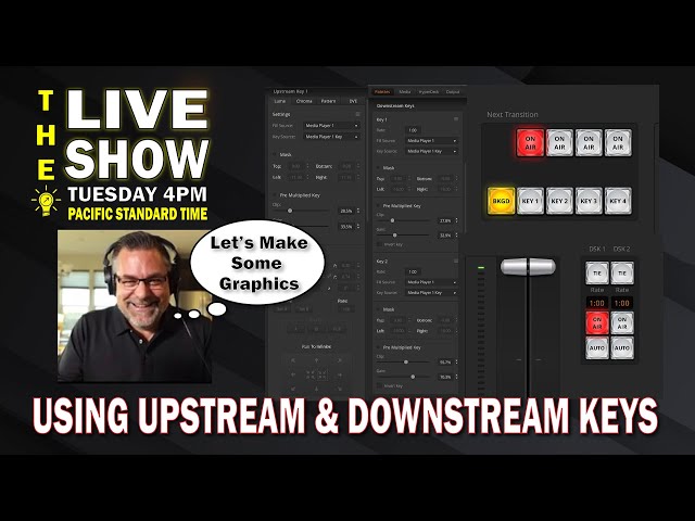 Upstream and Downstream Keys & Graphics Design for Lower Thirds